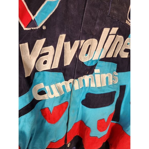 1990 Jeff Hamilton Nascar Racing Collection Jacket Valvoline Cummins Honda XxL - Picture 2 of 9
